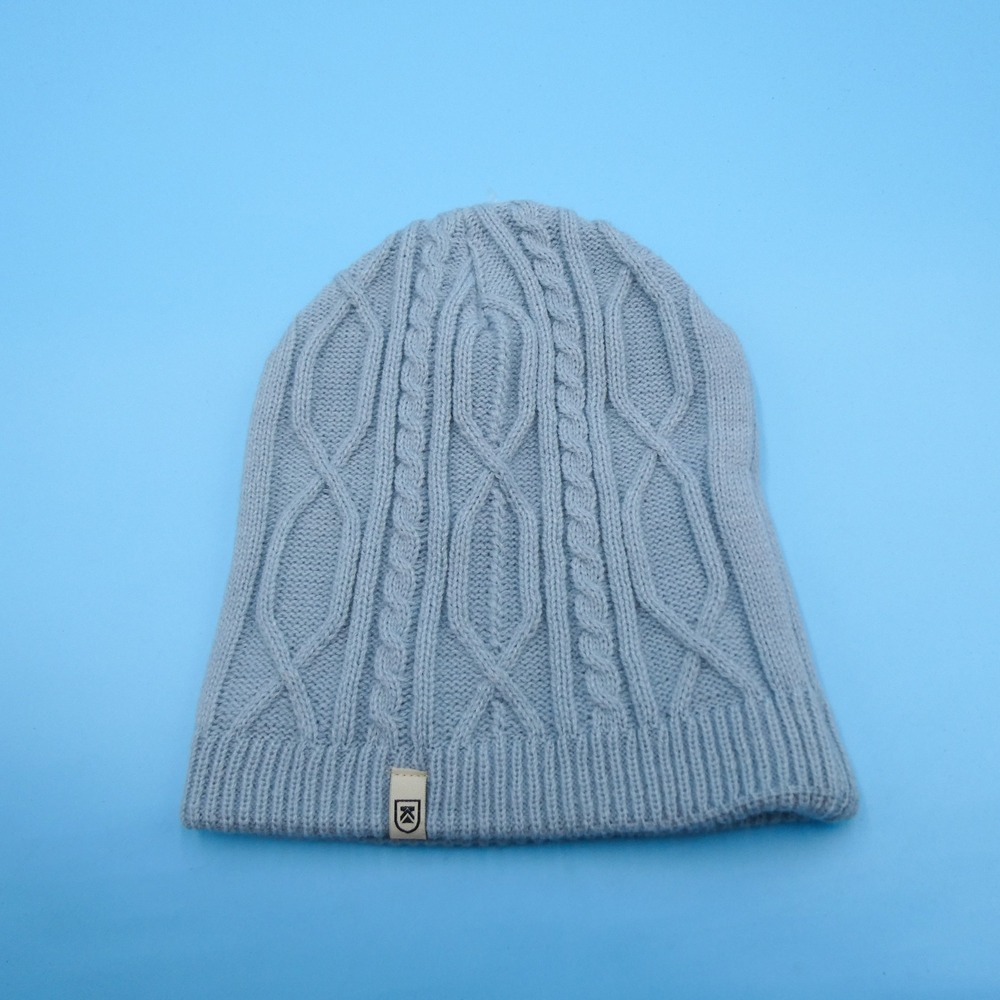 Ouray Sportswear Cable Knit Beanie Hat One Size Light‎ Blue Acrylic Winter Cap